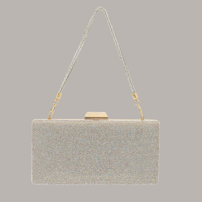 Shimmer Handbag | Nude Shimmer, Silver Shimmer