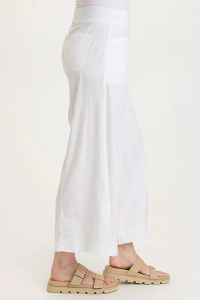 Shaun Wide Leg Pant | White