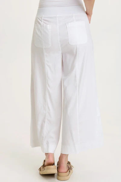 Shaun Wide Leg Pant | White