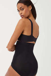 Spanx 1815 Oncore High Waisted Brief | Soft Nude, Very Black