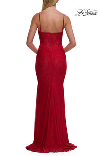 LaFemme 33443 Straight Lace Demi Cup Gown