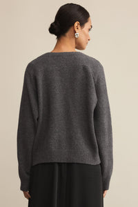 Eloise Sweater | Charcoal Heather, Natural Heather