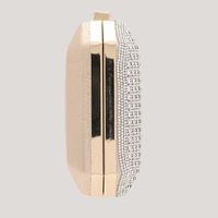 HB-J125 Shimmer Handbag | Black, Nude, Silver