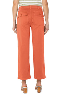 Cargo Crop Wide Leg 26" Inseam | Papaya