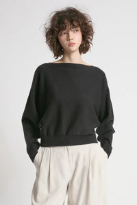 Aura Crop Sweater | Mink, Midnight, Black