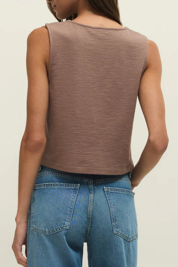 Noelle Texture Tank Top | Milk Shake