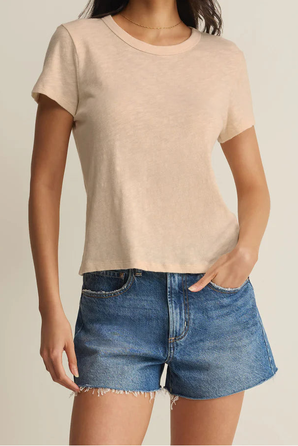 Junie Slub Tee Shirt | Multiple Colors