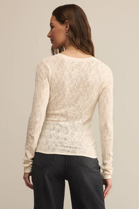 Tibi Scoop Mesh Sweater | Crystal, Black