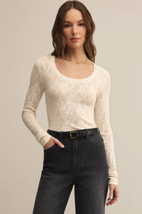 Tibi Scoop Mesh Sweater | Crystal, Black