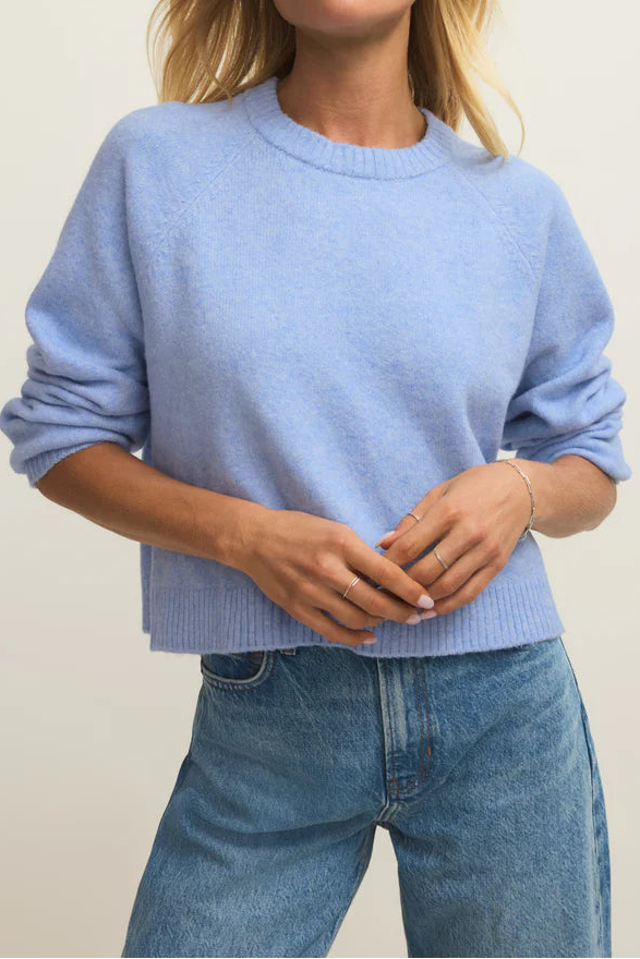 Coming Up Sweater | Blue Light, Pineapple