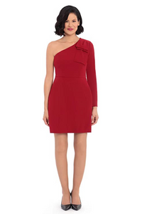One Shoulder Cocktail Dress | Red Velvet