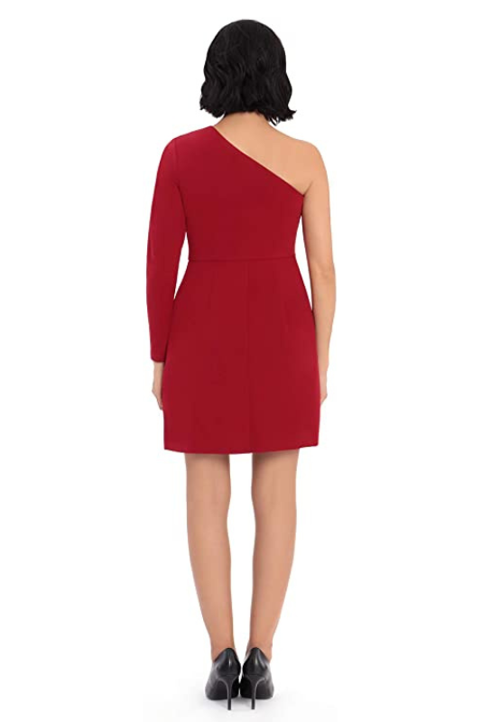 One Shoulder Cocktail Dress | Red Velvet