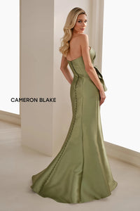 Cameron Blake CB909 Strapless Mikado Mermaid with Slit | Multiple Colors