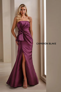 Cameron Blake CB909 Strapless Mikado Mermaid with Slit | Multiple Colors