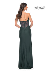 La Femme 32287 Draped Jersey with Corset Back