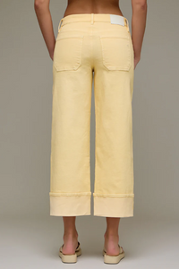 Logan 26" Cuffed Mid Rise Dad Jean | Vanilla