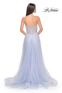 La Femme 32146 Rhinestone A-Line Tulle Bodice