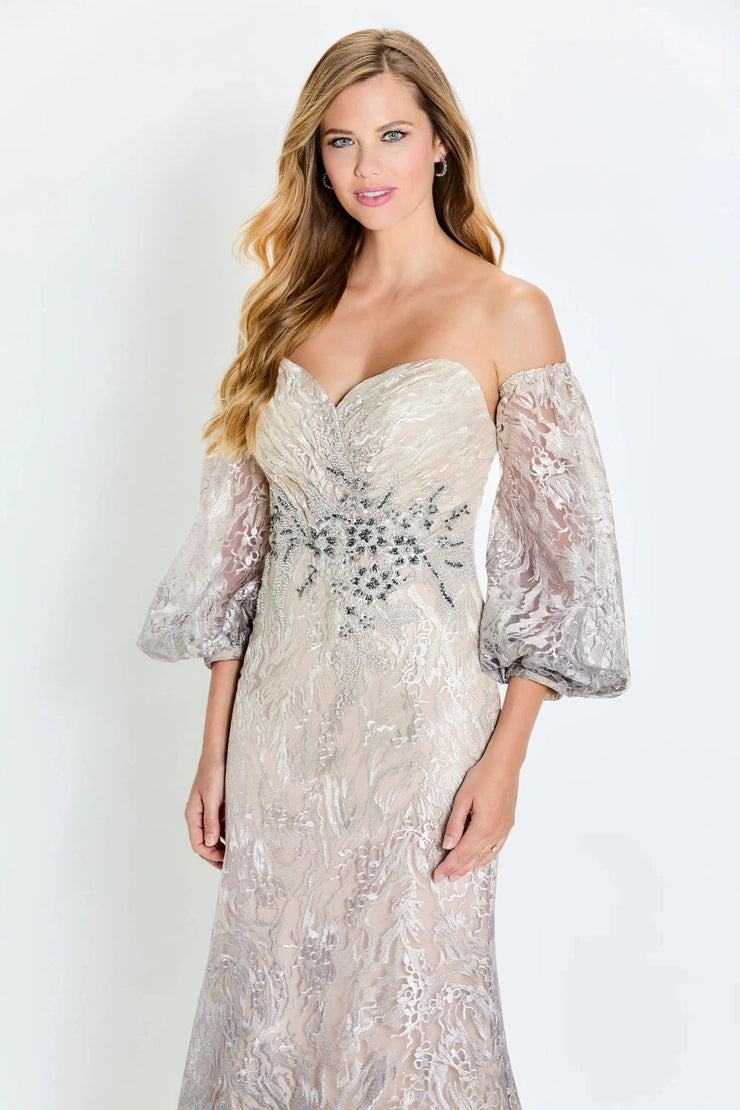 Montage M523 Strapless Lace With Beads