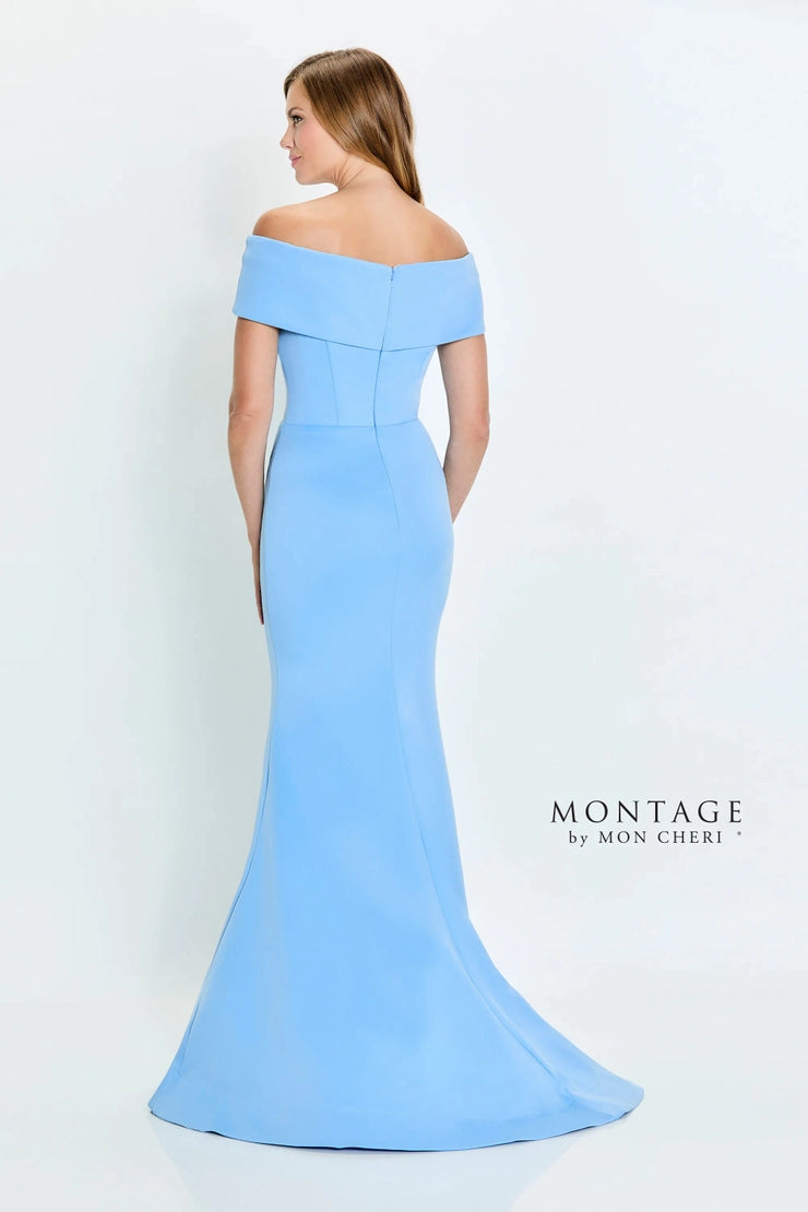 Montage M539 Stretch Crepe Off The Shoulder Dress