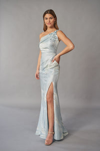 Jade Couture K268051X One Shoulder Frances Jacquard Gown