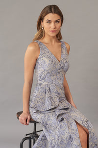 Florence Jacquard Fit & Flare Gown
