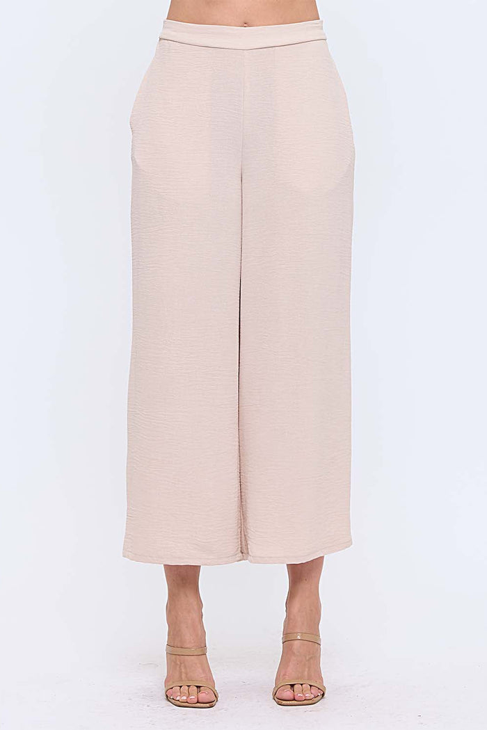 Wide Leg Pant with Elastic Waist Band | Multiple Colors