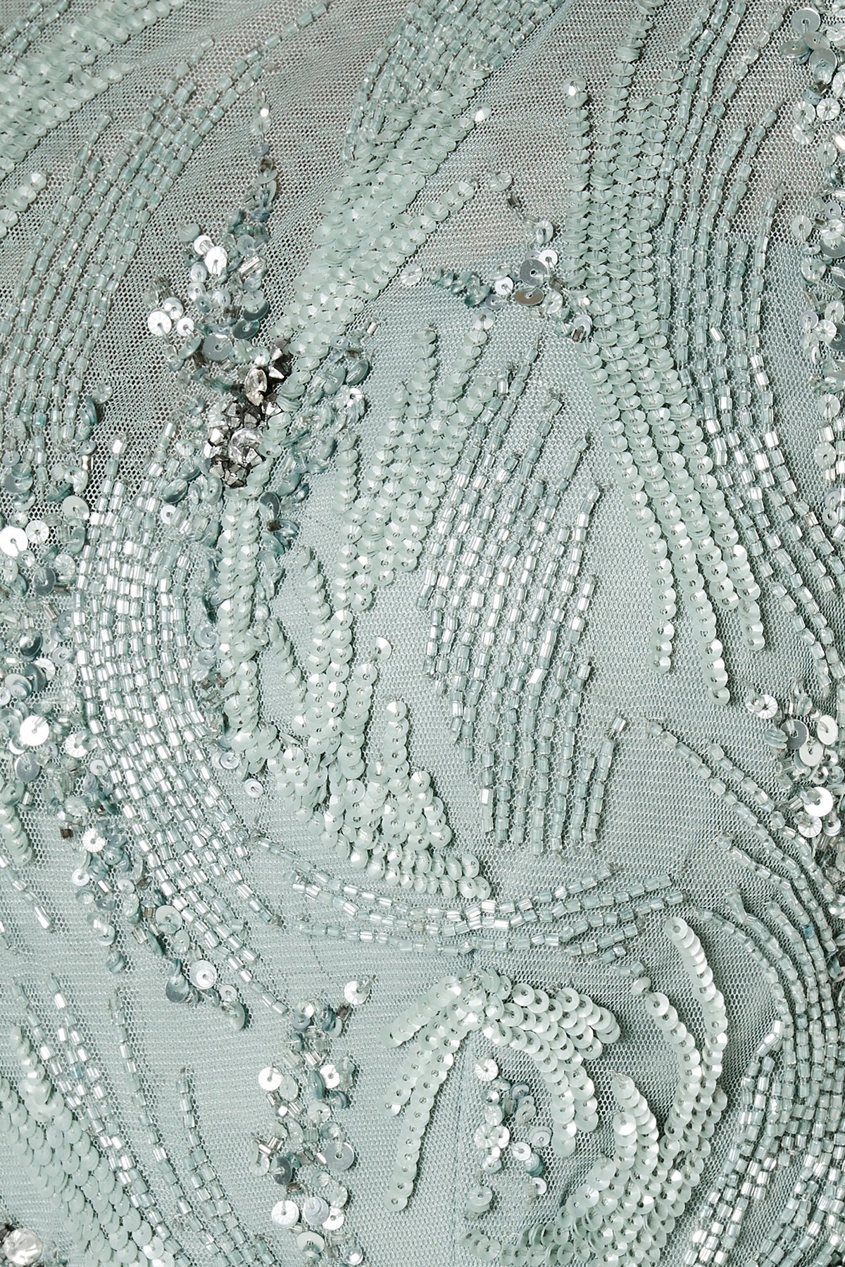 Montage 221965 Scoop Neck Fit & Flare Sequin Gown With Belt
